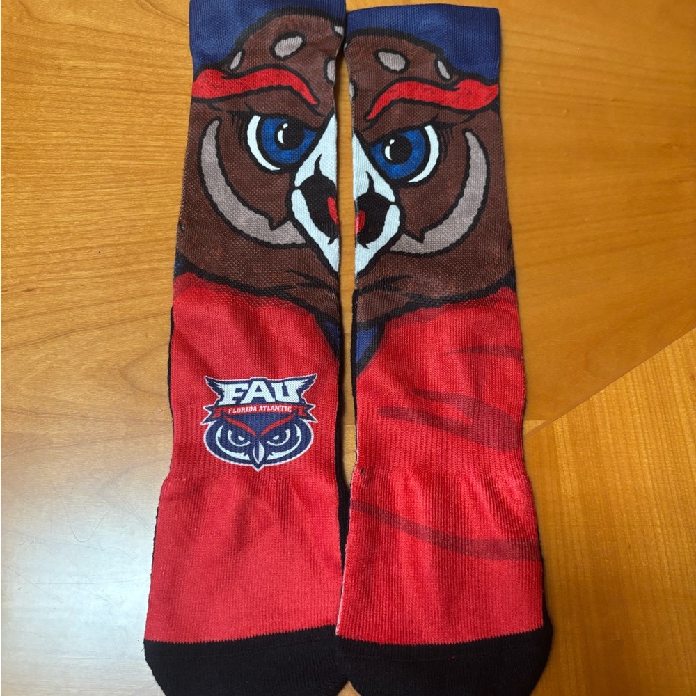 FAU Red and Black Casual Socks for Everyday Comfort